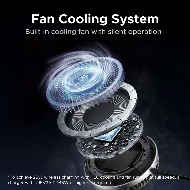 UGREEN MagFlow Pro Qi2.2 25W M - Phone Cooling Fan review and price