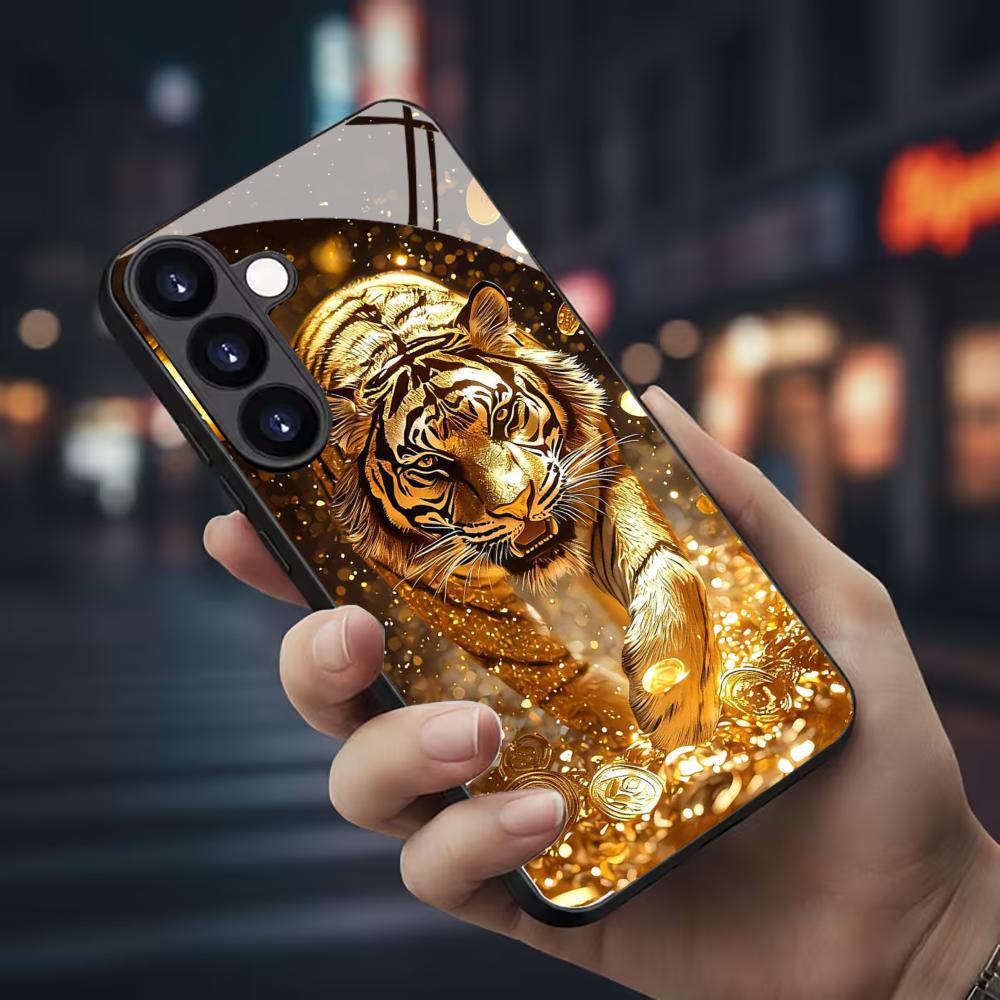 Tiger pattern glass Phone Case - Samsung Galaxy S24 review and price