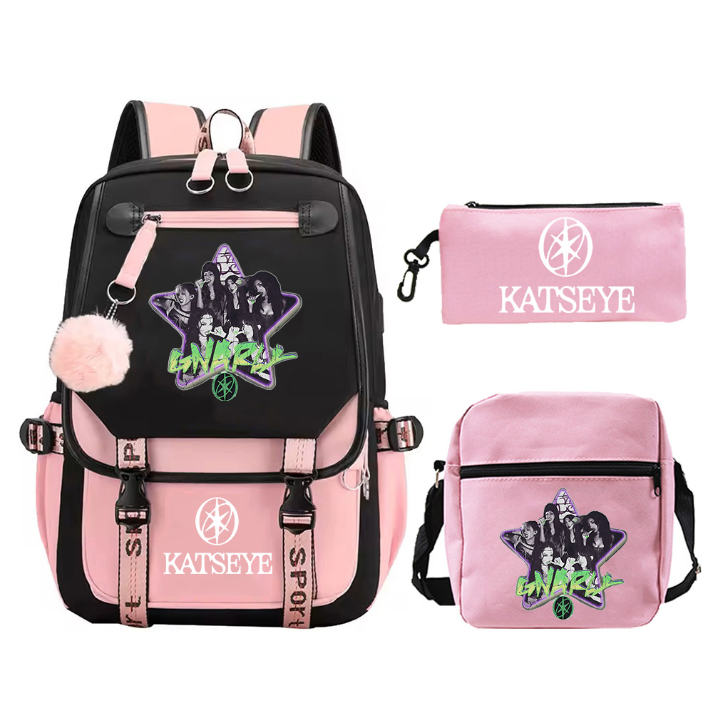 3pcs Set Kpop KATSEYE Backpack - Phone Accessories Wholesale In China review and price